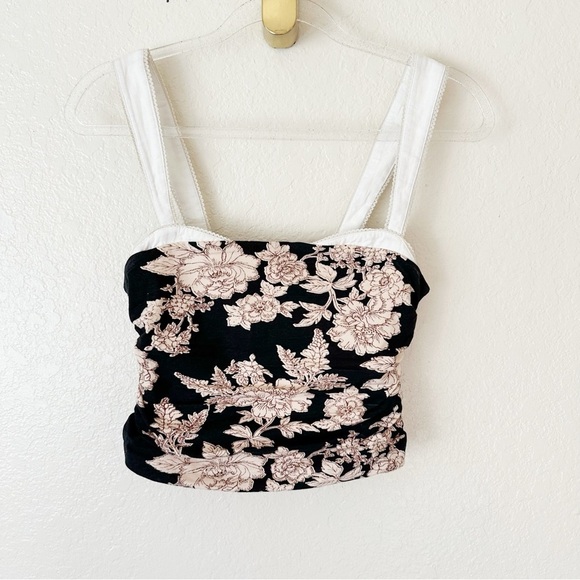 New FREE PEOPLE 2 Tone Printed Tank - Tea Combo size XS - Picture 2 of 7